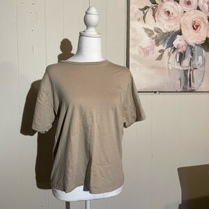 Abercrombie & Fitch Tan Short Sleeve Tee